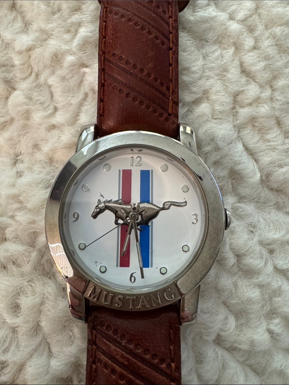 Ford Mustang Watch with Leather Band
